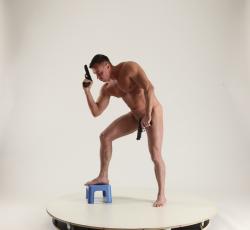 MICHAEL NAKED MAN DIFFERENT POSES WITH GUNS 3